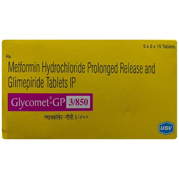 Glycomet-GP 3/850 Tablet 15's