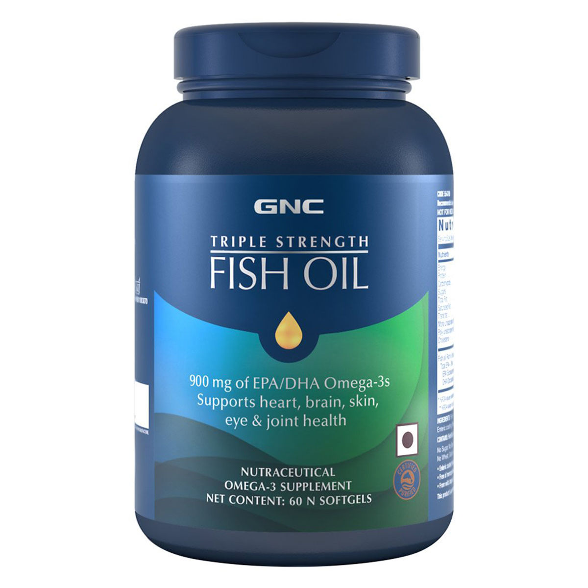 Buy GNC Triple Strength Fish Oil, 60 Capsules Online