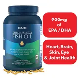 GNC Triple Strength Fish Oil, 60 Capsules, Pack of 1