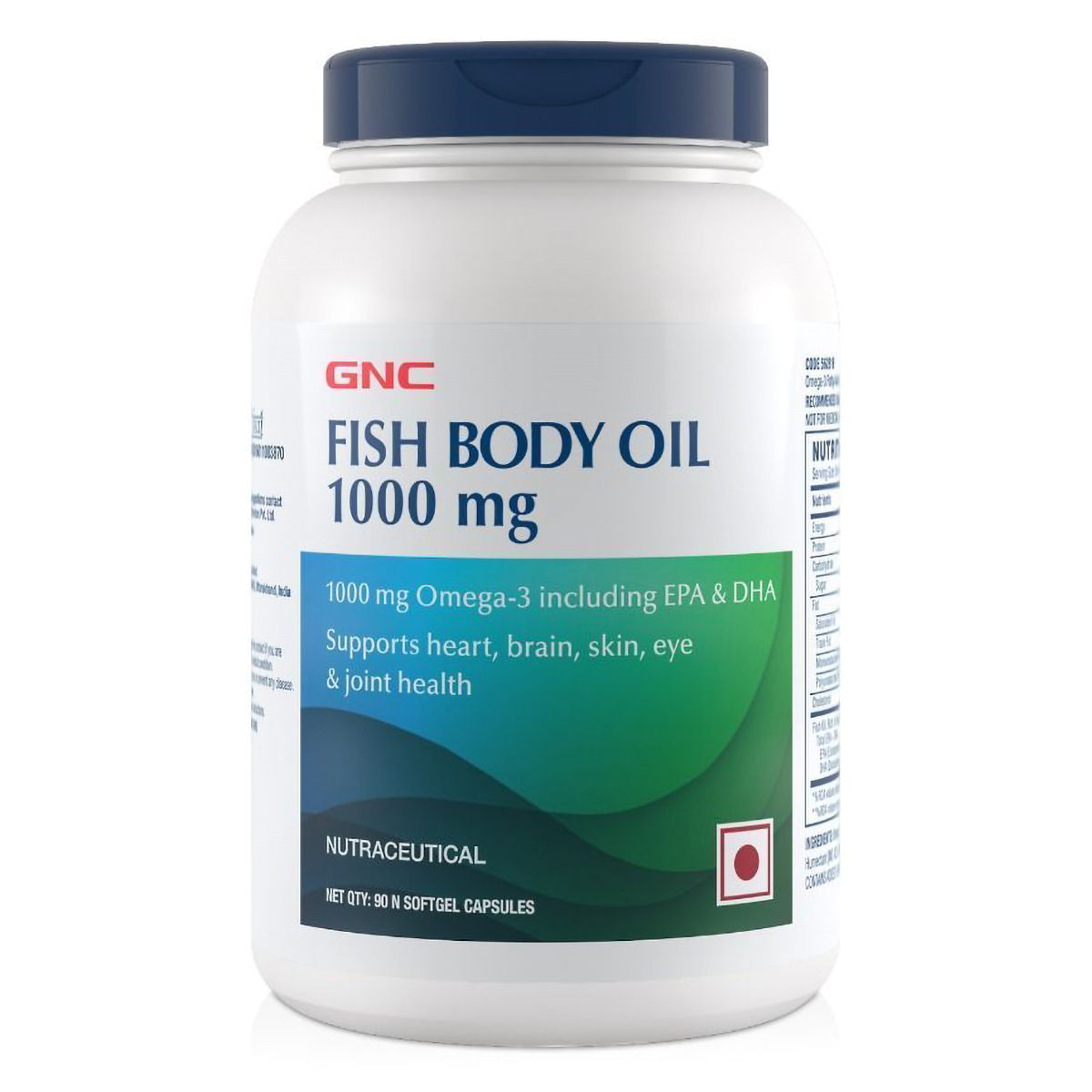 Buy GNC Fish Body Oil 1000 mg, 90 Capsules Online