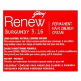 Godrej Renew Shade 3.16 Hair Colour, Burgundy, 20 ml, Pack of 1