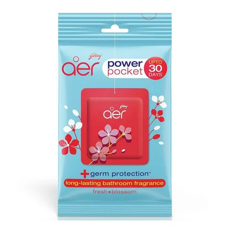 Godrej Aer Power Pocket Fresh Blossom Bathroom Fragrance, 10 gm
