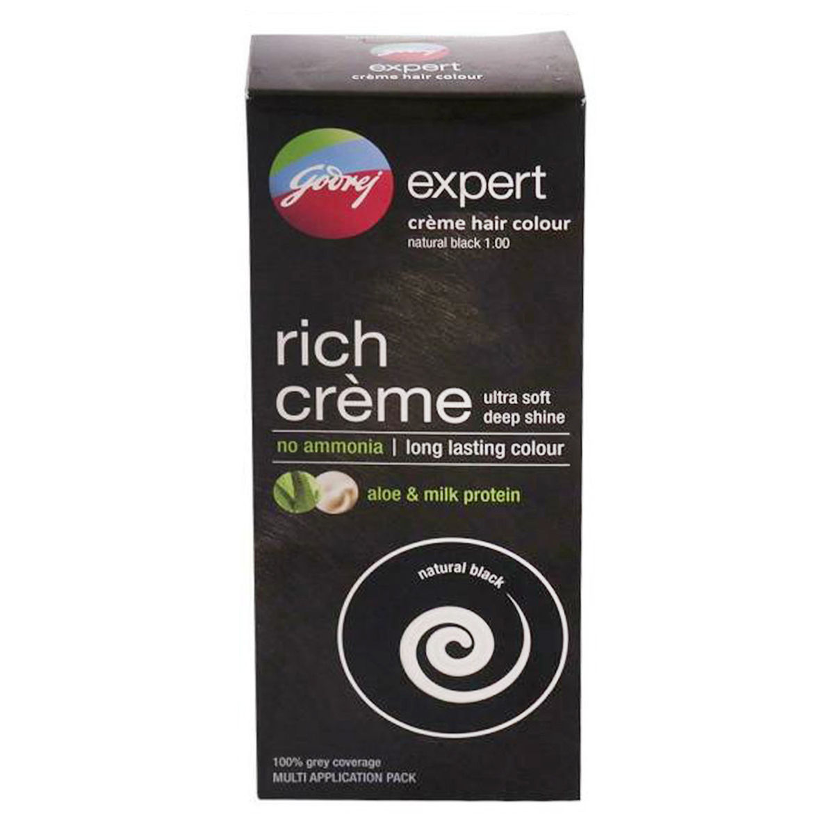 Buy Godrej Expert Rich Creme Shade 1.0 Hair Color, Natrual Black, 50 gm Online