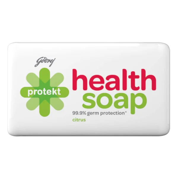 Godrej Protekt Citrus Health Bath Soap 100 gm | 99.9% Germ Protection | Citrus Fragrance, Pack of 1