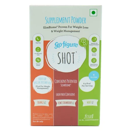 GoFigure Weight Management Shot Mixed Flavour Powder, 30 gm (6x5 gm)