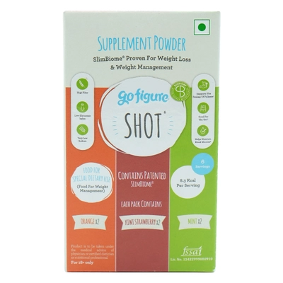 GoFigure Weight Management Shot Mixed Flavour Powder, 30 gm (6x5 gm), Pack of 1