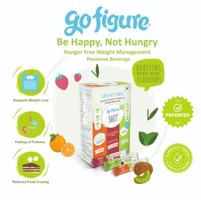 GoFigure Weight Management Shot Mixed Flavour Powder, 30 gm (6x5 gm), Pack of 1