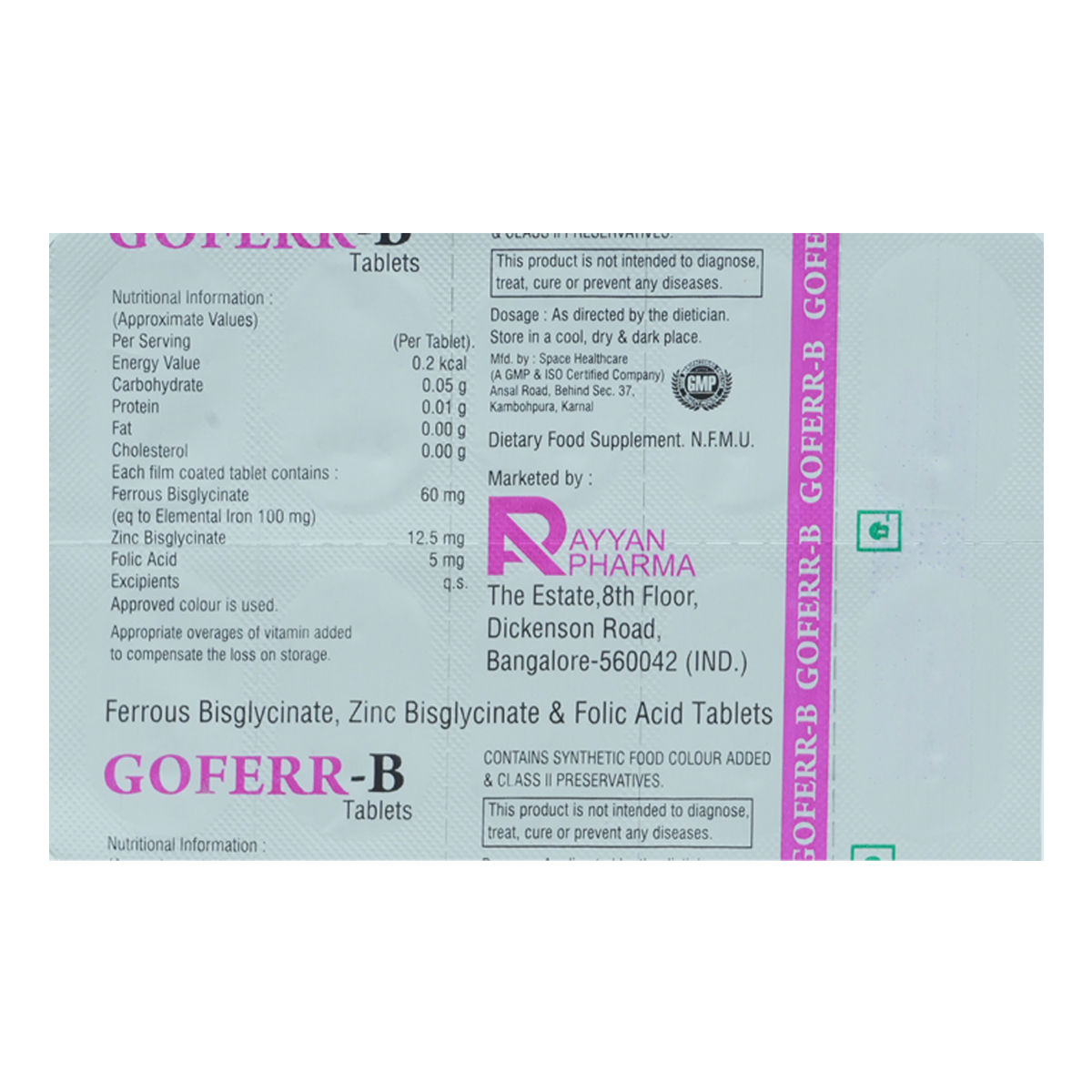 Buy Goferr-B Tablet 10's Online