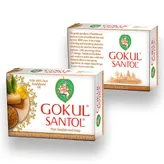Gokul Santol Pure Sandalwood Soap, 300 gm (4x75 gm), Pack of 1