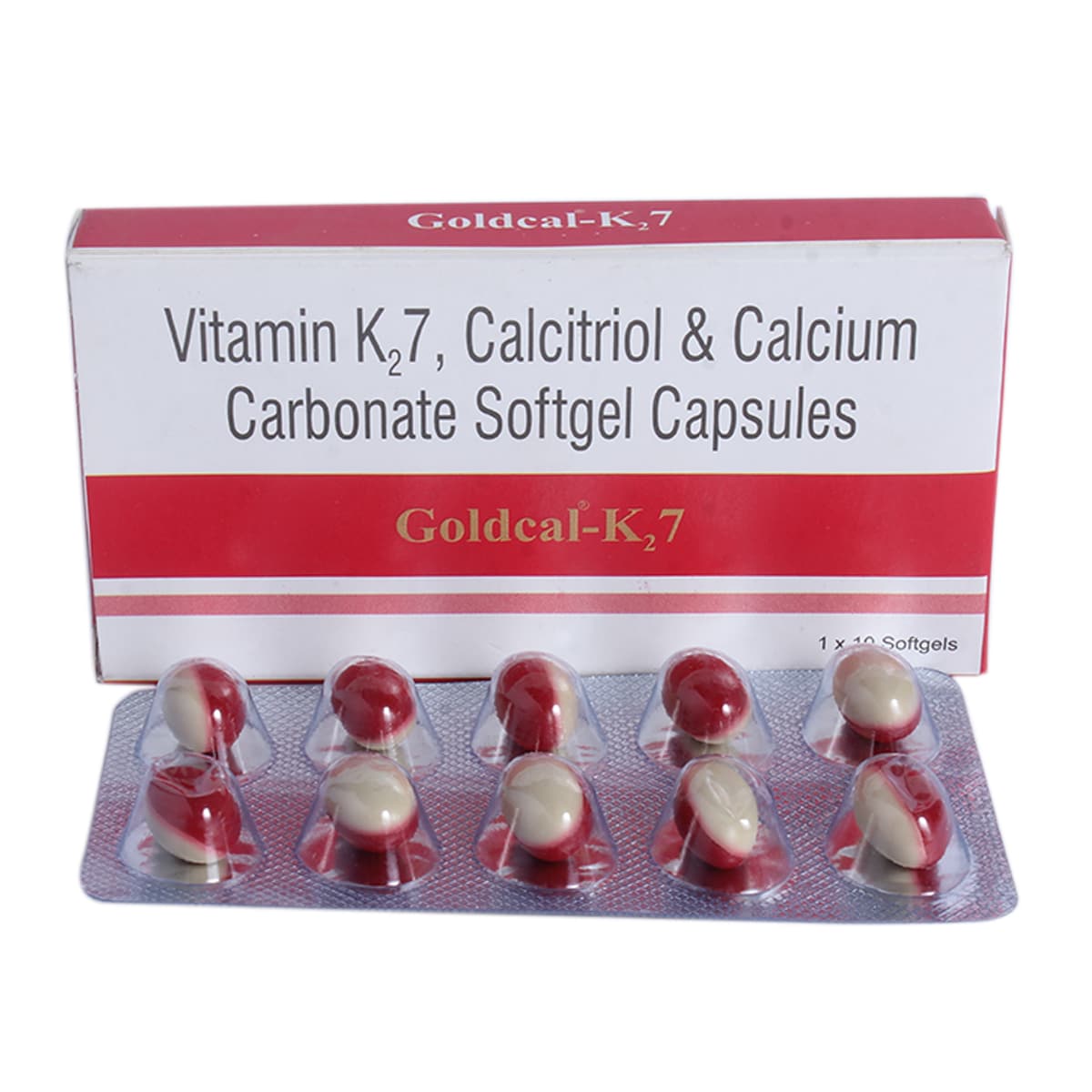 Goldcal-K2 7 Capsule 10's, Pack of 10 CapsuleS Goldcal-K2 7 Capsule 10's, Pack of 10 CapsuleS