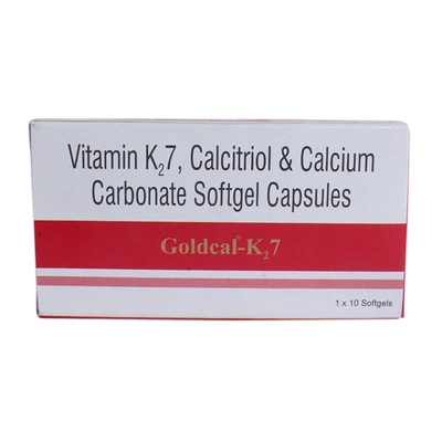 Goldcal-K2 7 Capsule 10's, Pack of 10 CapsuleS