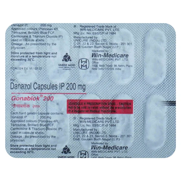 Gonablok 200 Capsule 10's, Pack of 10 CAPSULES
