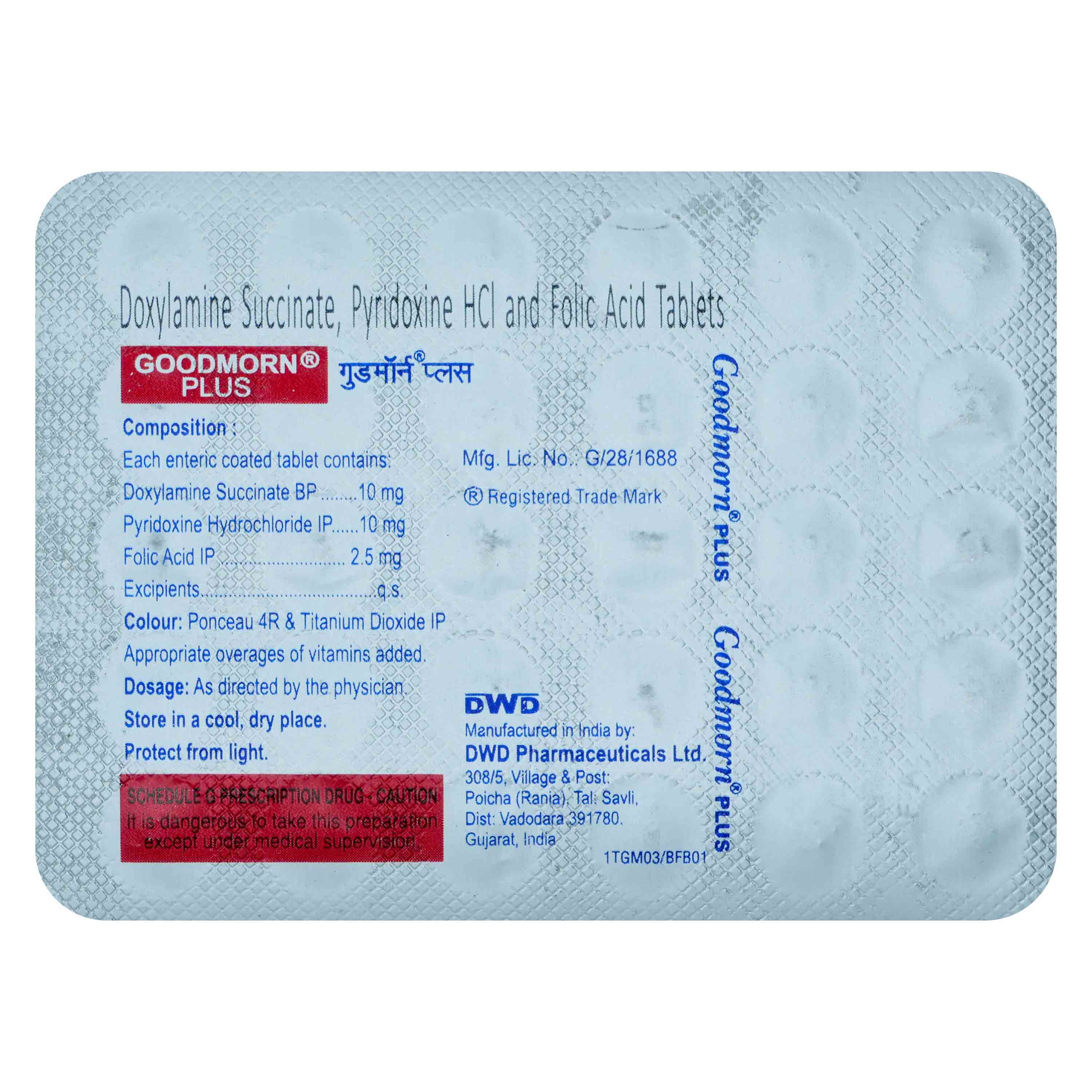 Goodmorn Plus Tablet 30's, Pack of 30 TABLETS Goodmorn Plus Tablet 30's, Pack of 30 TABLETS