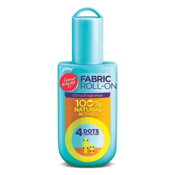 Good Knight Citrus Fragrance Mosquito Repellent Fabric Roll-On for Kids, 8 ml, Pack of 1