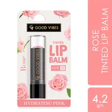 Good Vibes Rose Hydrating Pink Tinted SPF 15 Lip Balm, 4.2 gm, Pack of 1