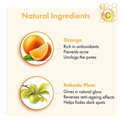 Good Vibes Glow Vitamin C Face Wash 120 ml | Orange &amp; Kakadu Plum | Deep Cleansing | Gives Smooth, Clear &amp; Fresh Skin | For All Skin Type, Pack of 1