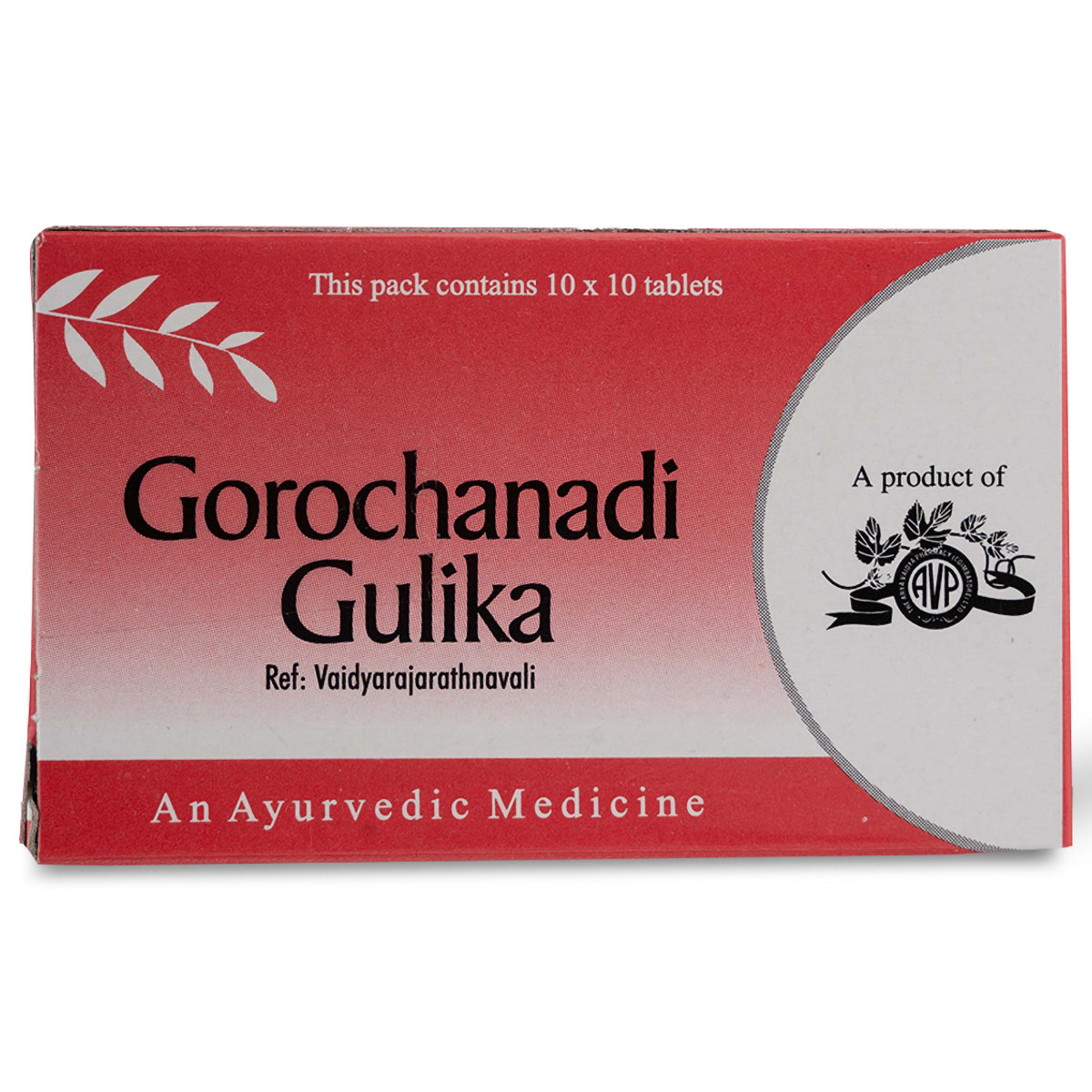 AVP Gorochanadi Gulika, 100 Tablets, Pack of 1 AVP Gorochanadi Gulika, 100 Tablets, Pack of 1