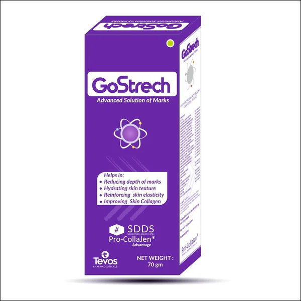 Gostrech Advanced Solution Of Marks Cream 70 gm | Reduces Marks | Improves Skin Elasticity &amp; Skin Collagen, Pack of 1