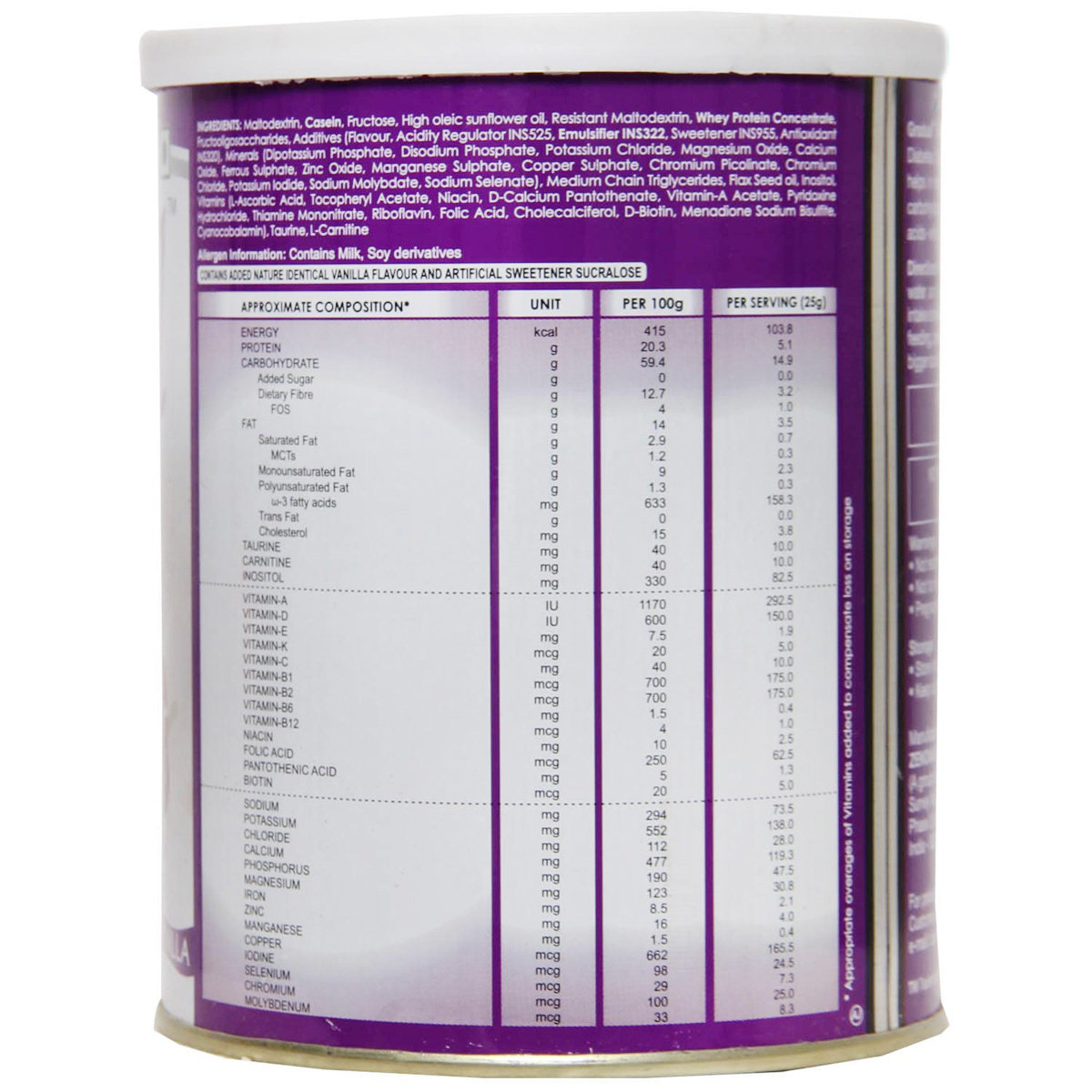 Gradual Diabetes Vanilla Powder 400 gm, Pack of 1 Gradual Diabetes Vanilla Powder 400 gm, Pack of 1