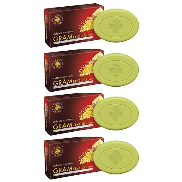 Sadguru Ayurveda Gram Flour Soap, 75 gm (Pack of 6)