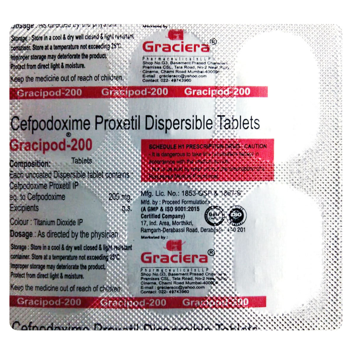 Gracipod-200 Tablet 6's, Pack of 6 TabletS Gracipod-200 Tablet 6's, Pack of 6 TabletS