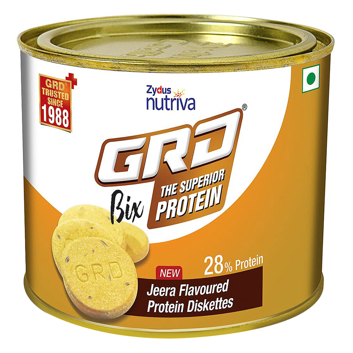 GRD Bix Jeera Flavour Protein Diskettes, 250 gm, Pack of 1 GRD Bix Jeera Flavour Protein Diskettes, 250 gm, Pack of 1