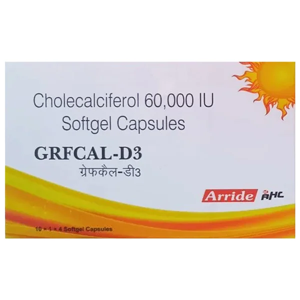 Grfcal-D3 60K Softgel Capsule 4's