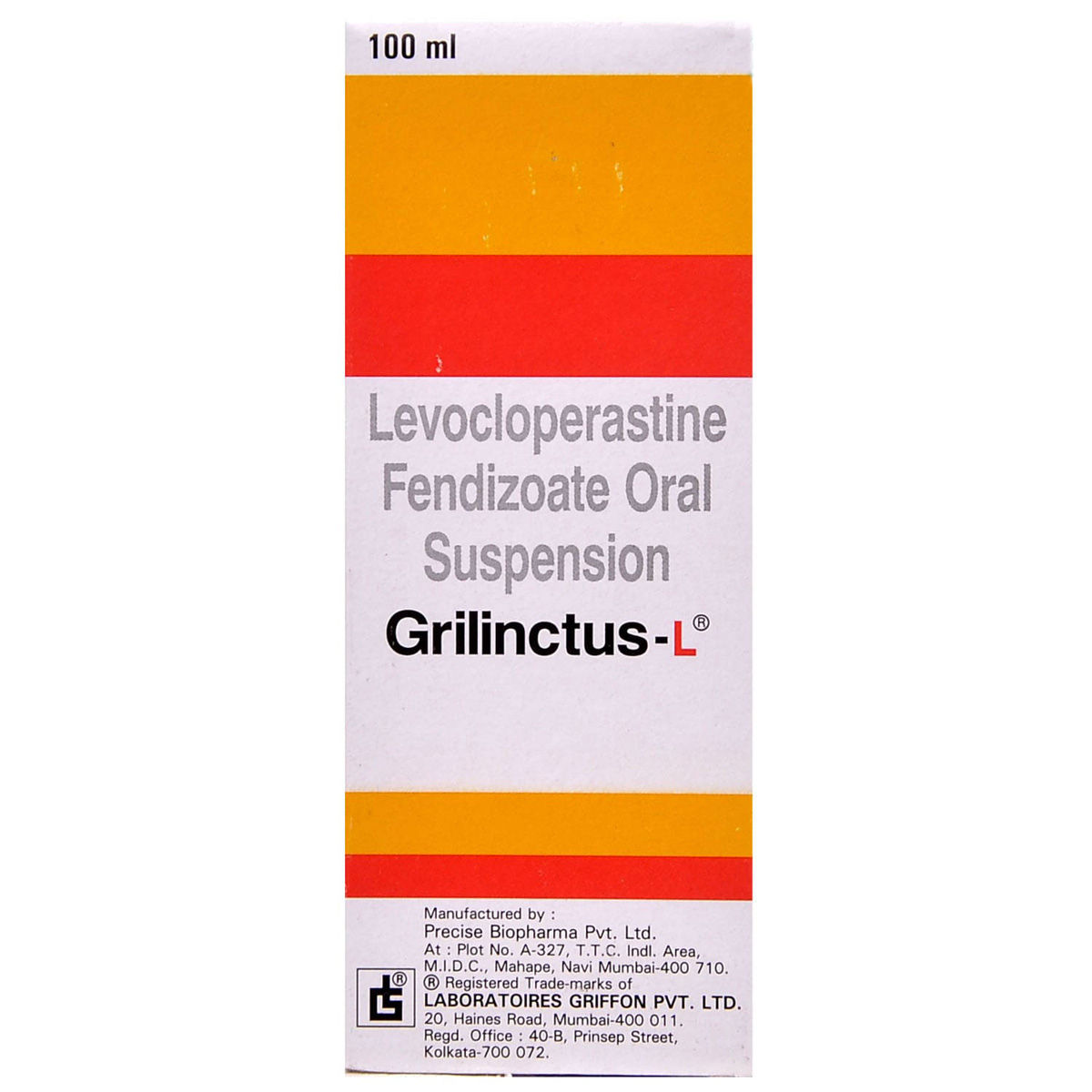 Buy Grilinctus-L Oral Suspension 100 ml Online