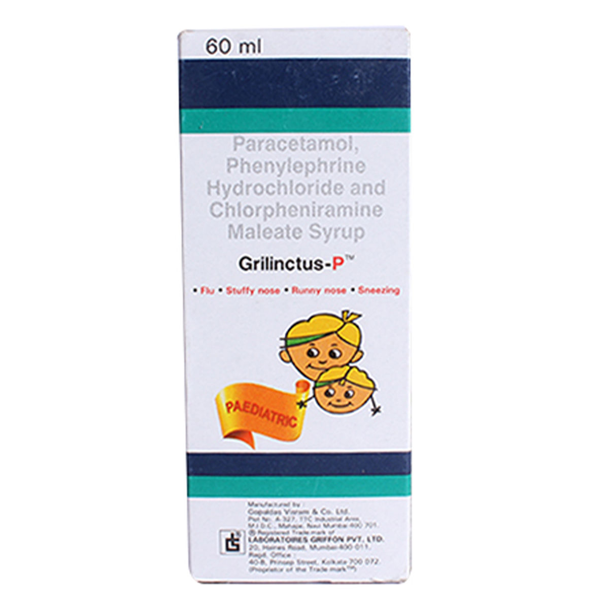 Buy Grilinctus Paediatric Syrup 60 ml Online