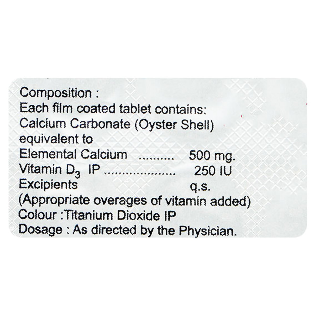 GROCAL 500MG TABLET, Pack of 15 GROCAL 500MG TABLET, Pack of 15