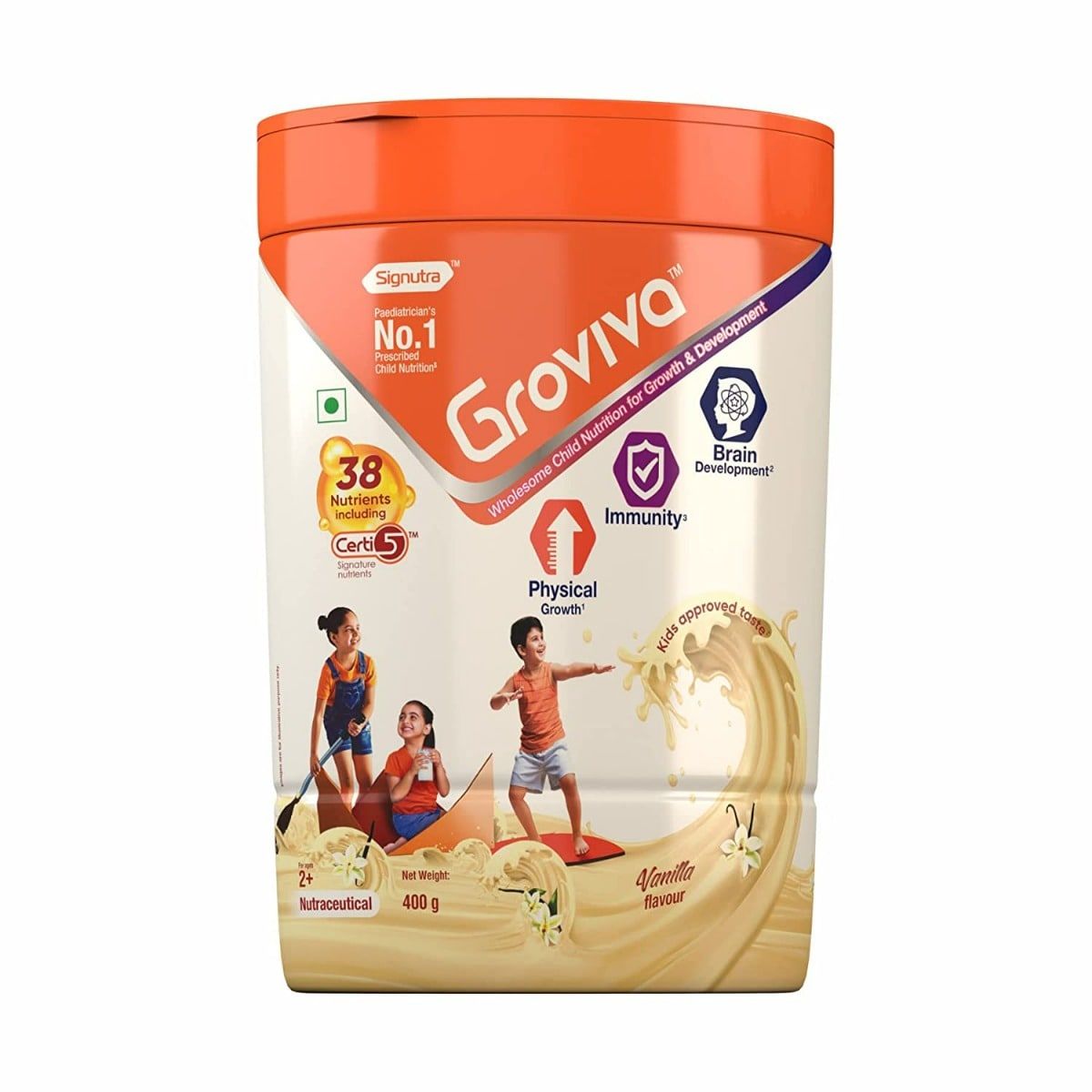 Buy Groviva Vanilla Powder 400 gm Online