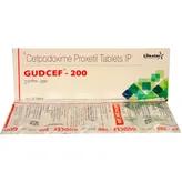 Gudcef-200 Tablet 10's, Pack of 10 TABLETS