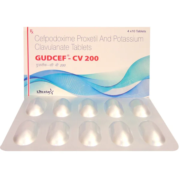 Gudcef-CV 200 Tablet 10's