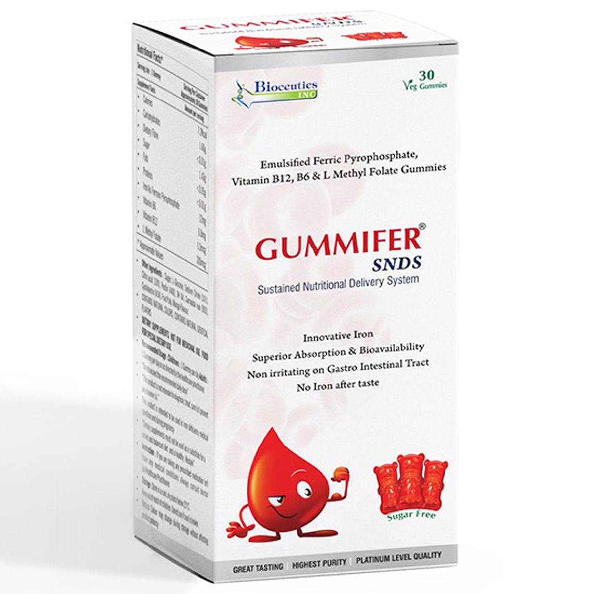 Buy Gummifer Snds Sugar Free Veg Gummies 30's Online