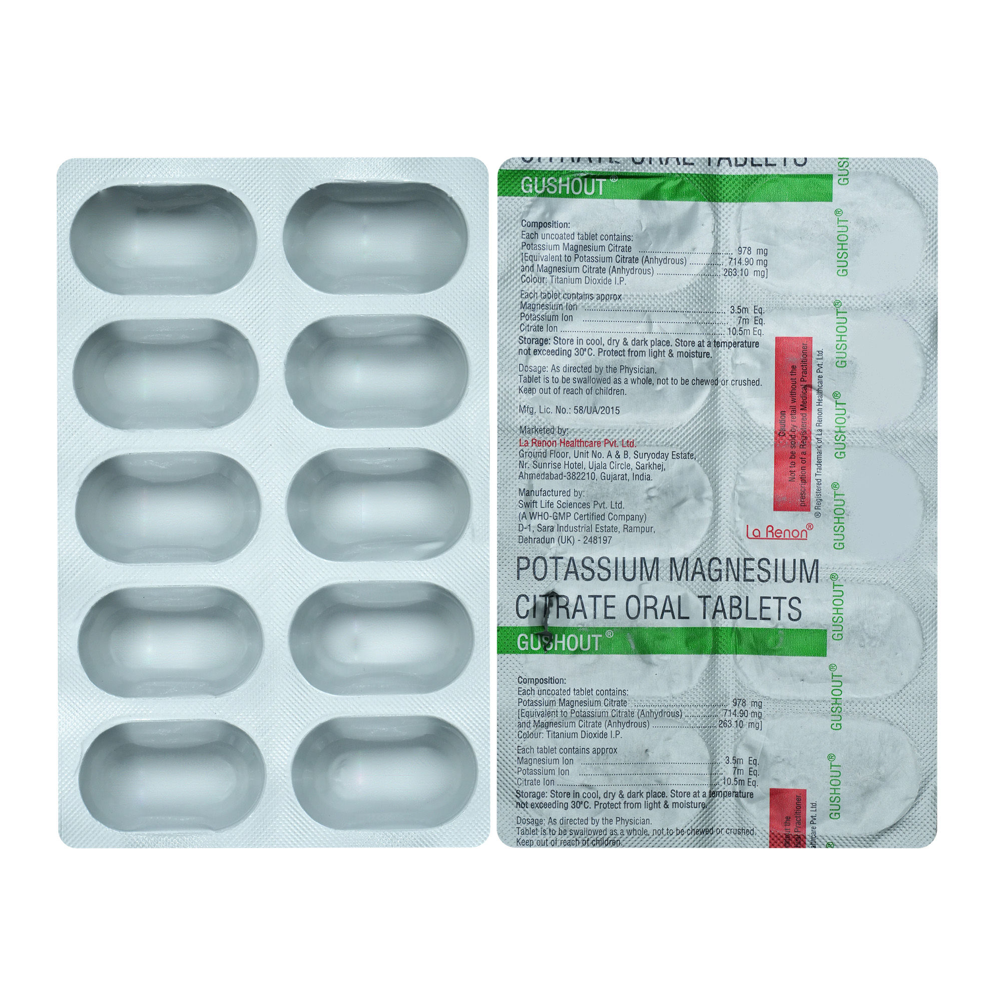 Buy Gushout Tablet 10's Online