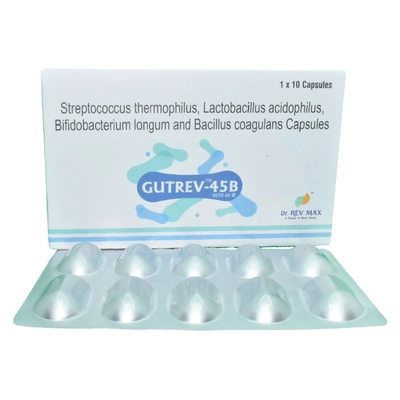 Gutrev-45 B Capsule 10's, Pack of 10