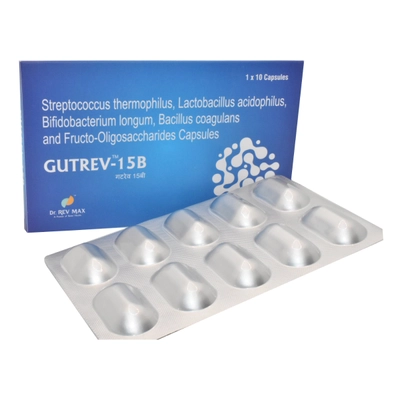 Gutrev-15B Capsule 10's, Pack of 10 CapsuleS