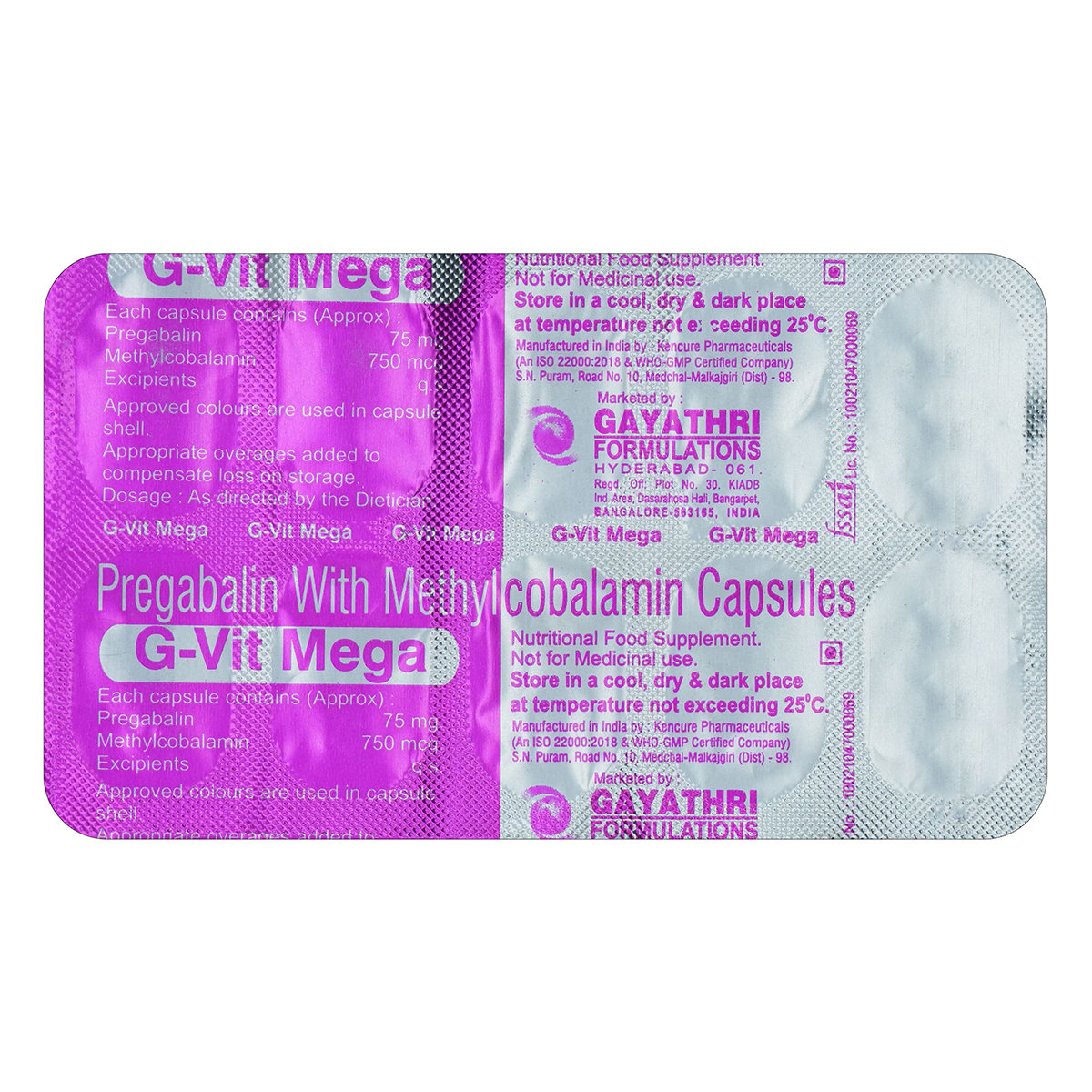 G-Vit Mega Tablet 10's, Pack of 10 TABLETS G-Vit Mega Tablet 10's, Pack of 10 TABLETS
