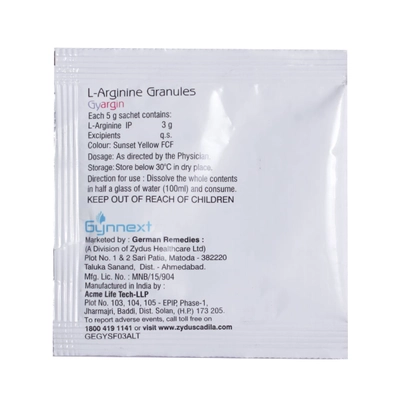 Gyargin SF Orange-Lemon Sachets 5 gm, Pack of 1 POWDER