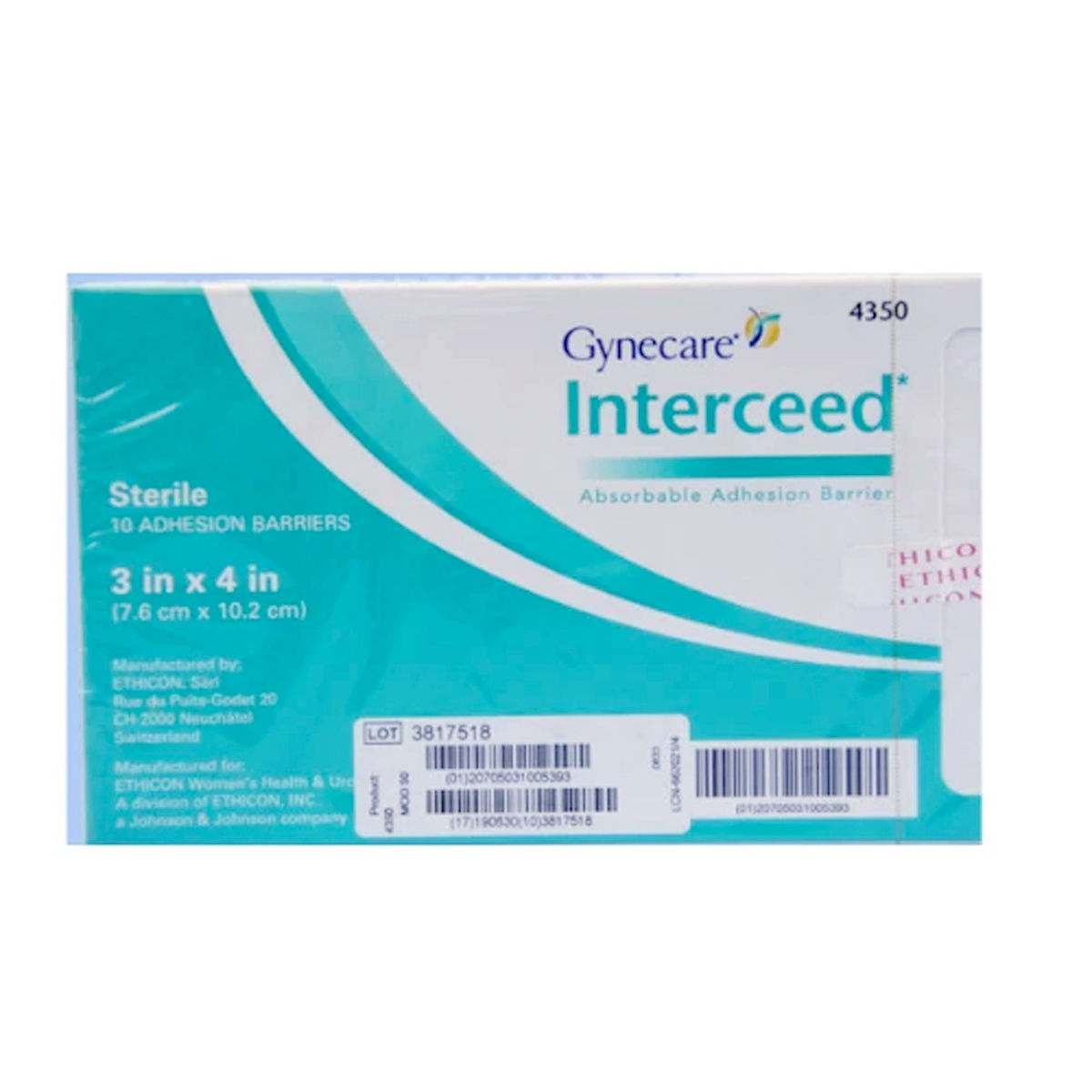 Buy Gynecare Interceed Absorbable Adhesive Barrier 3Inx4In (J&J) Online