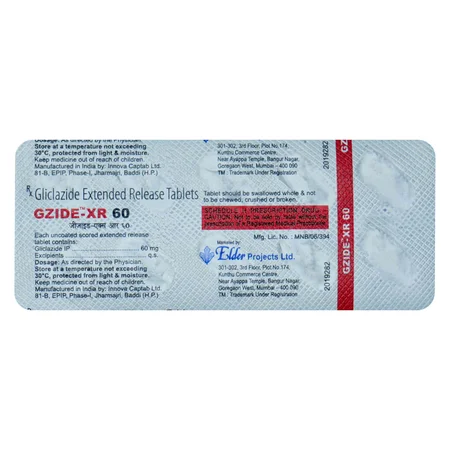 Gzide-XR 60 Tablet 10's