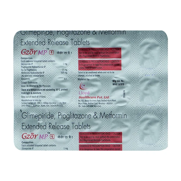 Gzor MP 1 Tablet 15's