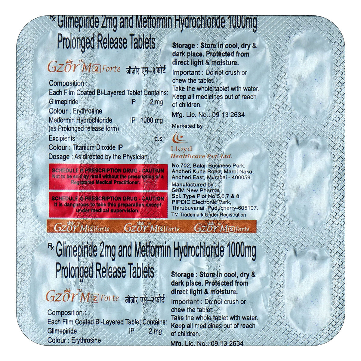 Gzor M 2 Forte Tablet | Uses, Side Effects, Price | Apollo Pharmacy