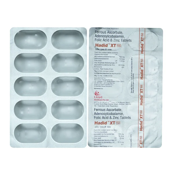 Hadid XT Plus Tablet 10's