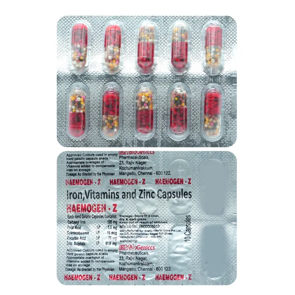 Haemogen Z Capsule 10's