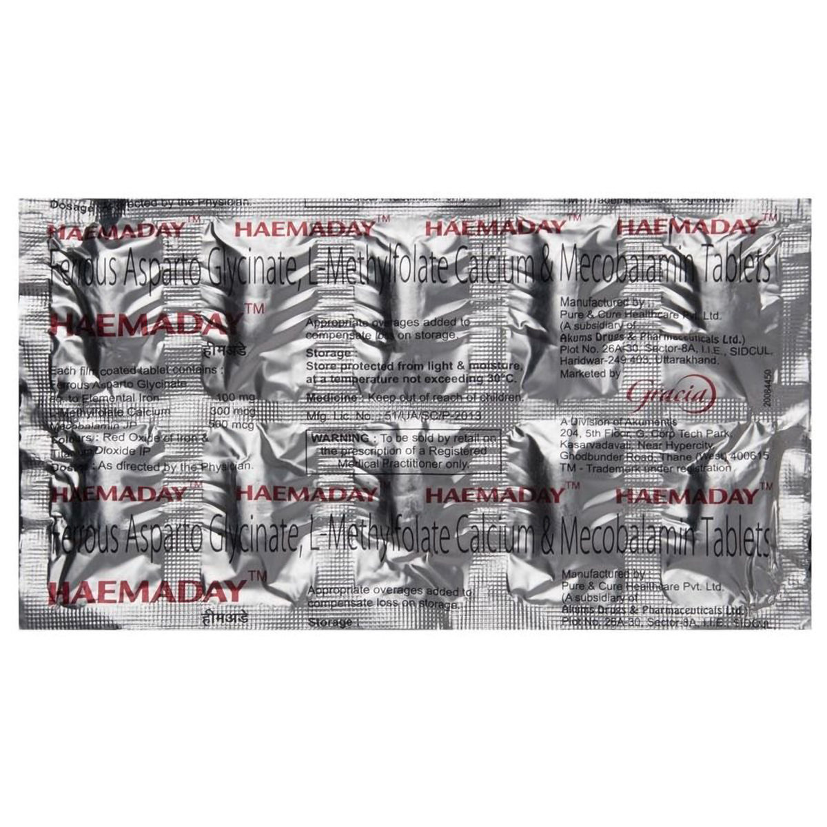 Buy Haemaday Tablet 10's Online