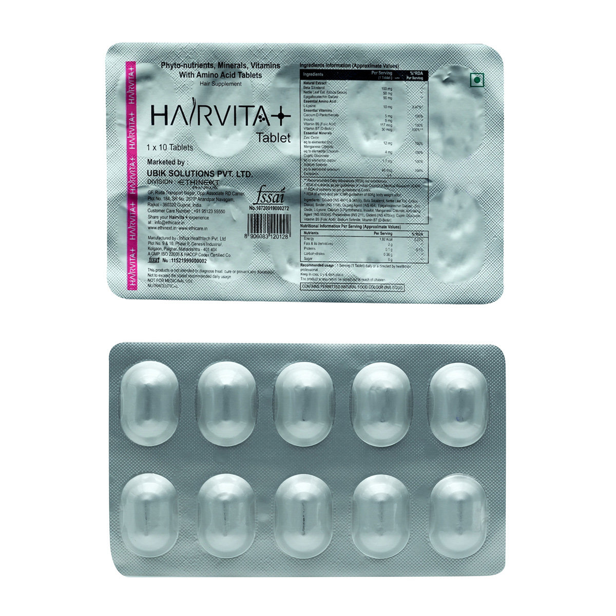 Hairvita Plus Tablet 10's, Pack of 10 Hairvita Plus Tablet 10's, Pack of 10