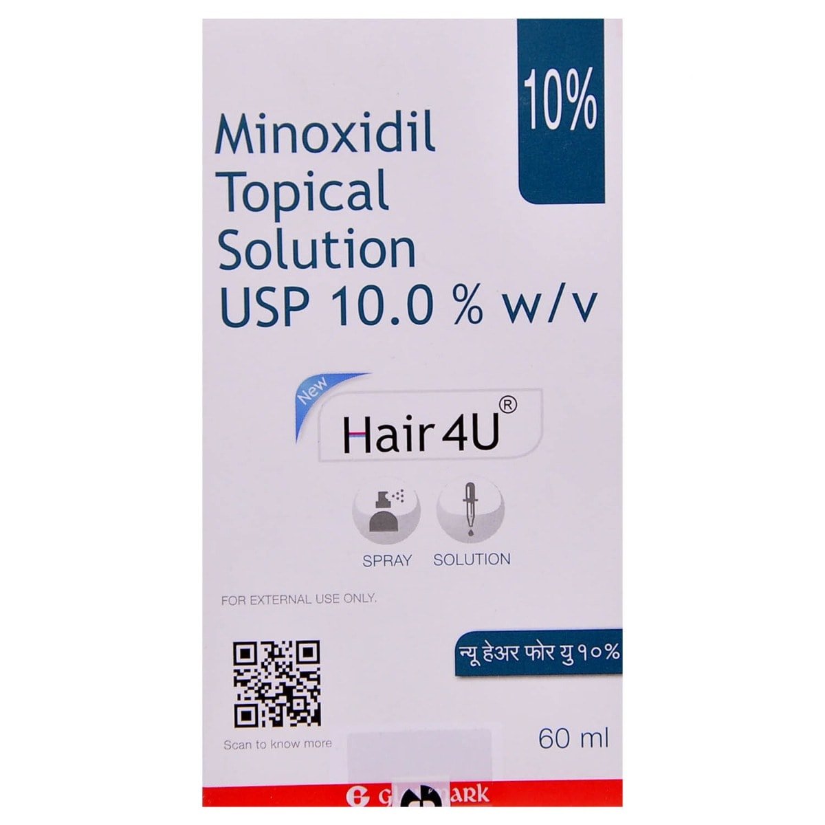 New Hair 4U 10% Solution 60 ml, Pack of 1 SOLUTION New Hair 4U 10% Solution 60 ml, Pack of 1 SOLUTION