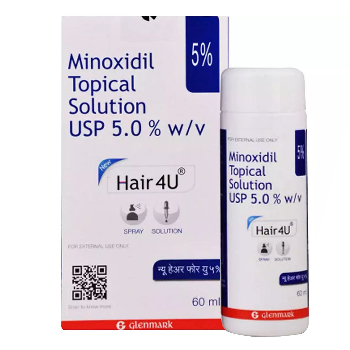 Buy New Hair 4U  5%  Solution 60 ml Online