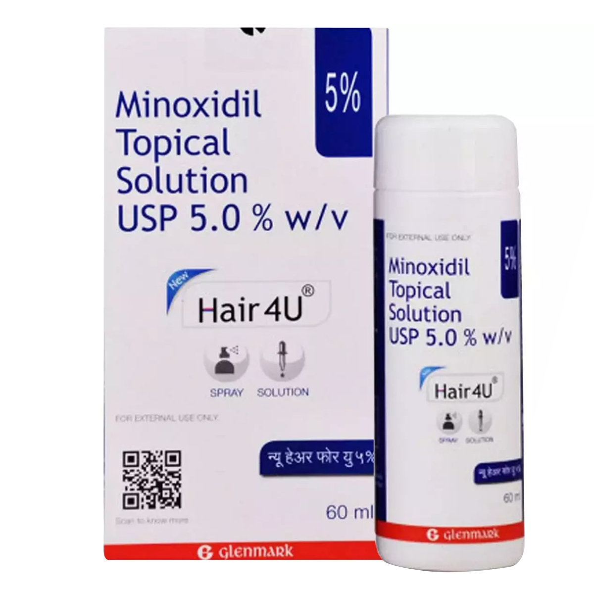 New Hair 4U 5% Solution 60 ml, Pack of 1 SOLUTION New Hair 4U 5% Solution 60 ml, Pack of 1 SOLUTION